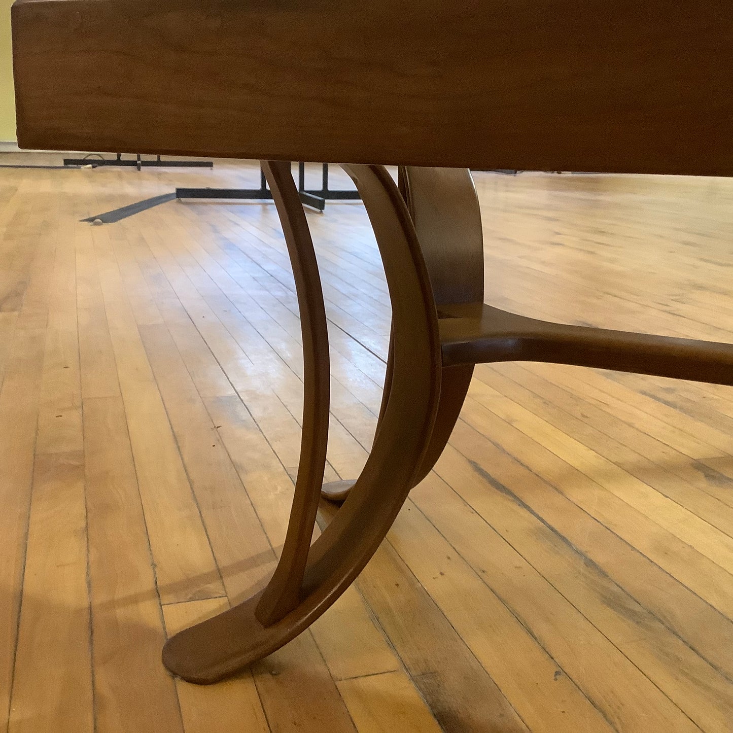 Cherry Coffee Table with Glass Top