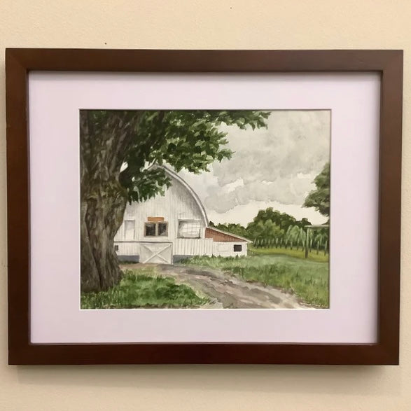 St. Lawrence Nurseries Framed Watercolor