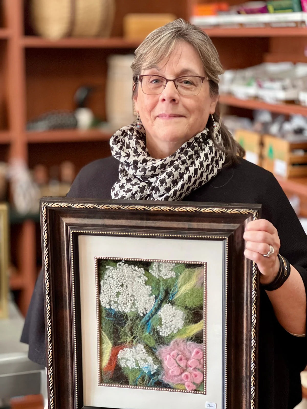 Tara's Favorite-  Print of Hand Felted Framed Art
