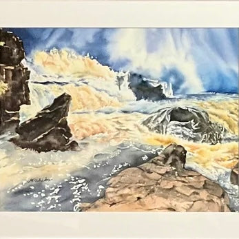 "Majestic Fury”, Framed Print of Original Watercolor