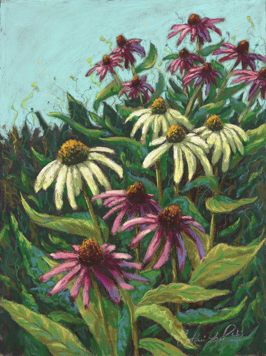 Soaking up the Rain - Original Framed Pastel