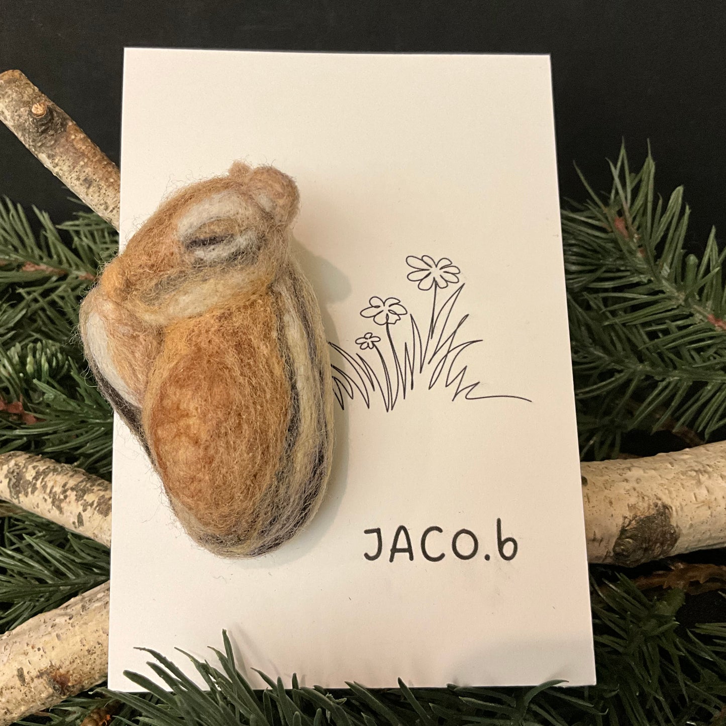 Chipmunk Brooch