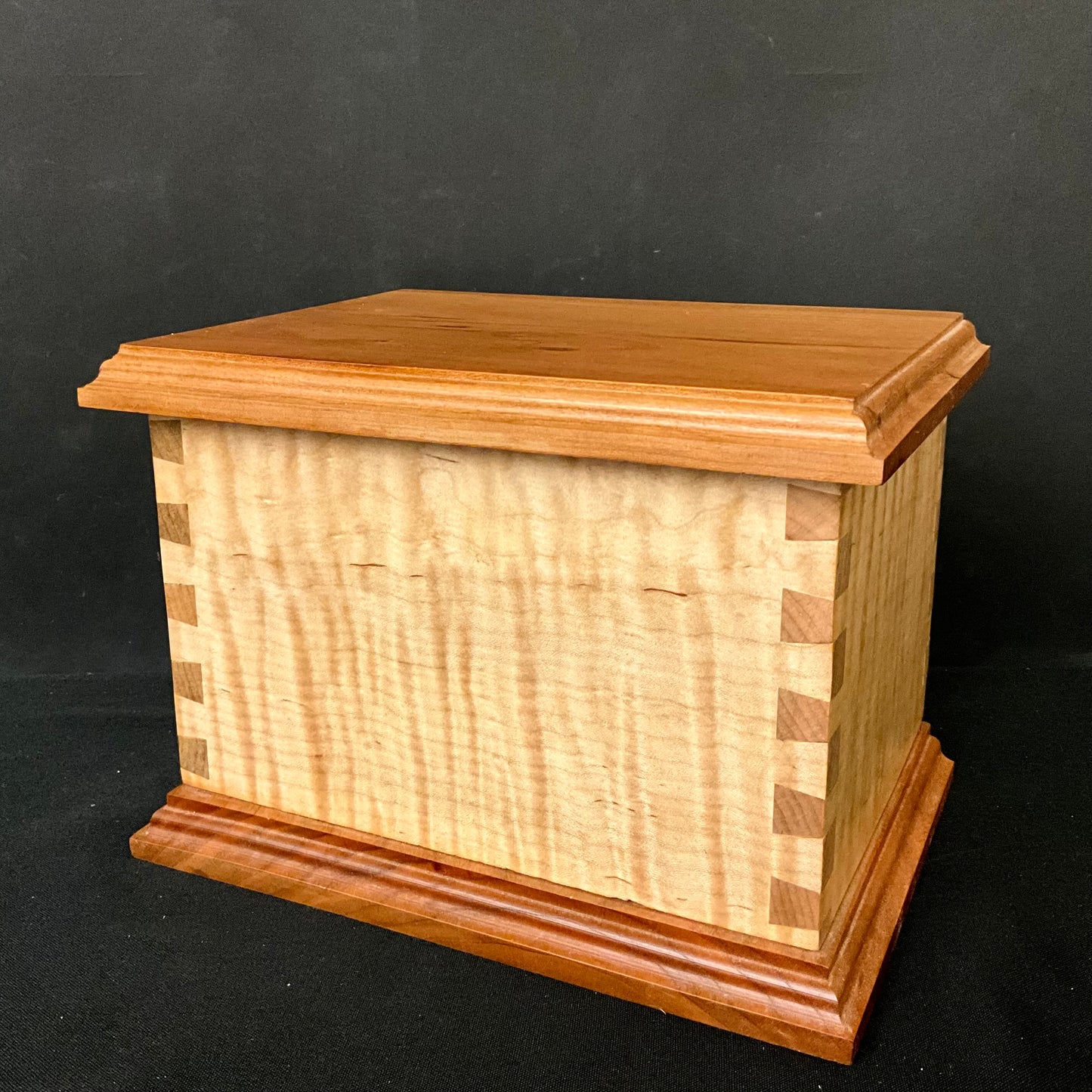 Cherry and Tiger Maple Dovetailed Box #4