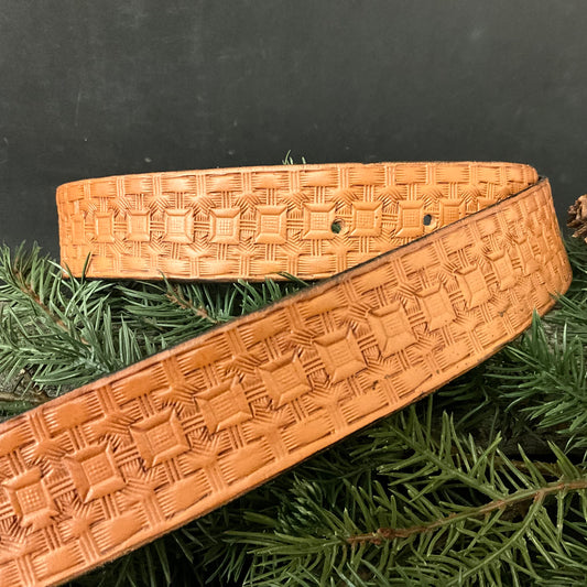 Light Brown Stamped Belt 36”