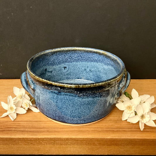 2 Cup Ramekin in Blue & Midnight Black
