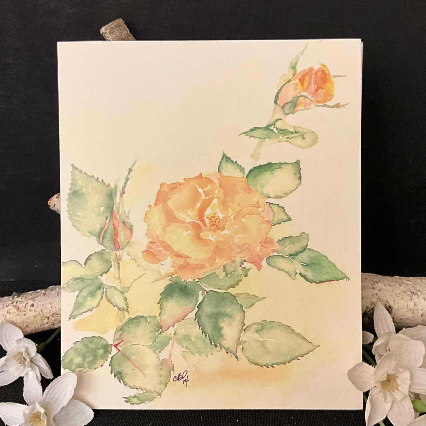 Yellow Rose greeting card