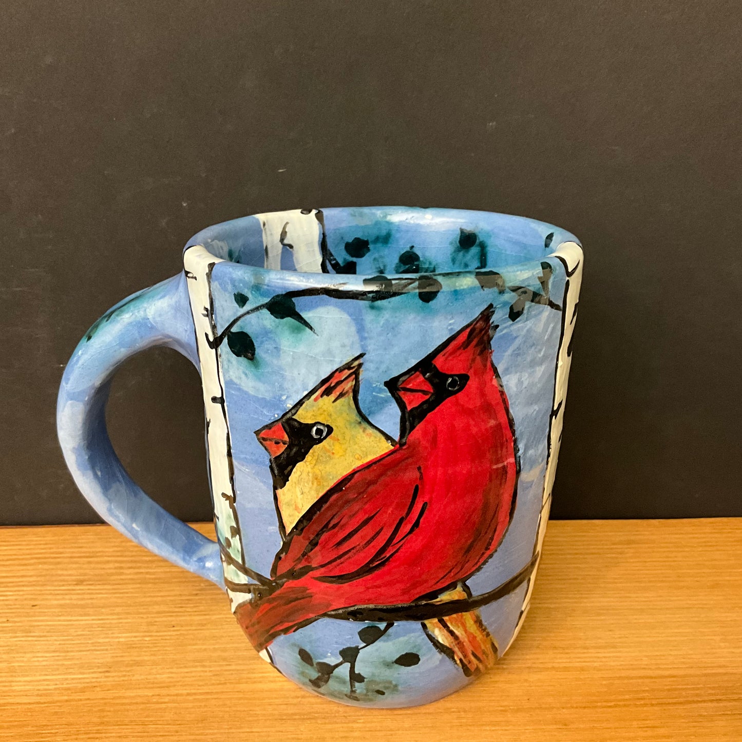 Mug Cardinals on Blue