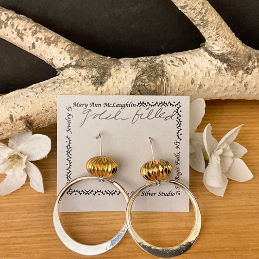 “Jill’s Earrings” w Large Gold-filled Beads