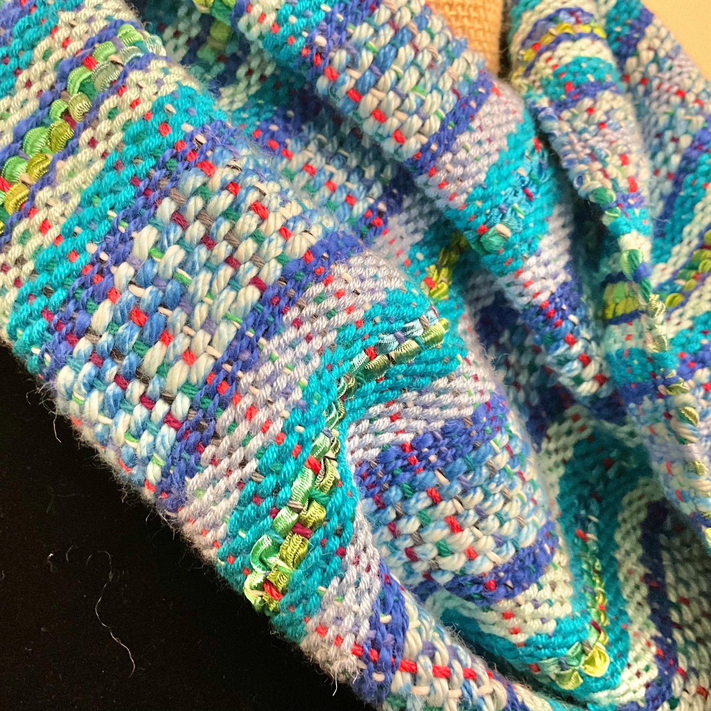 “Jamie” Infinity Scarf - J222 - Blues, Teal & Green