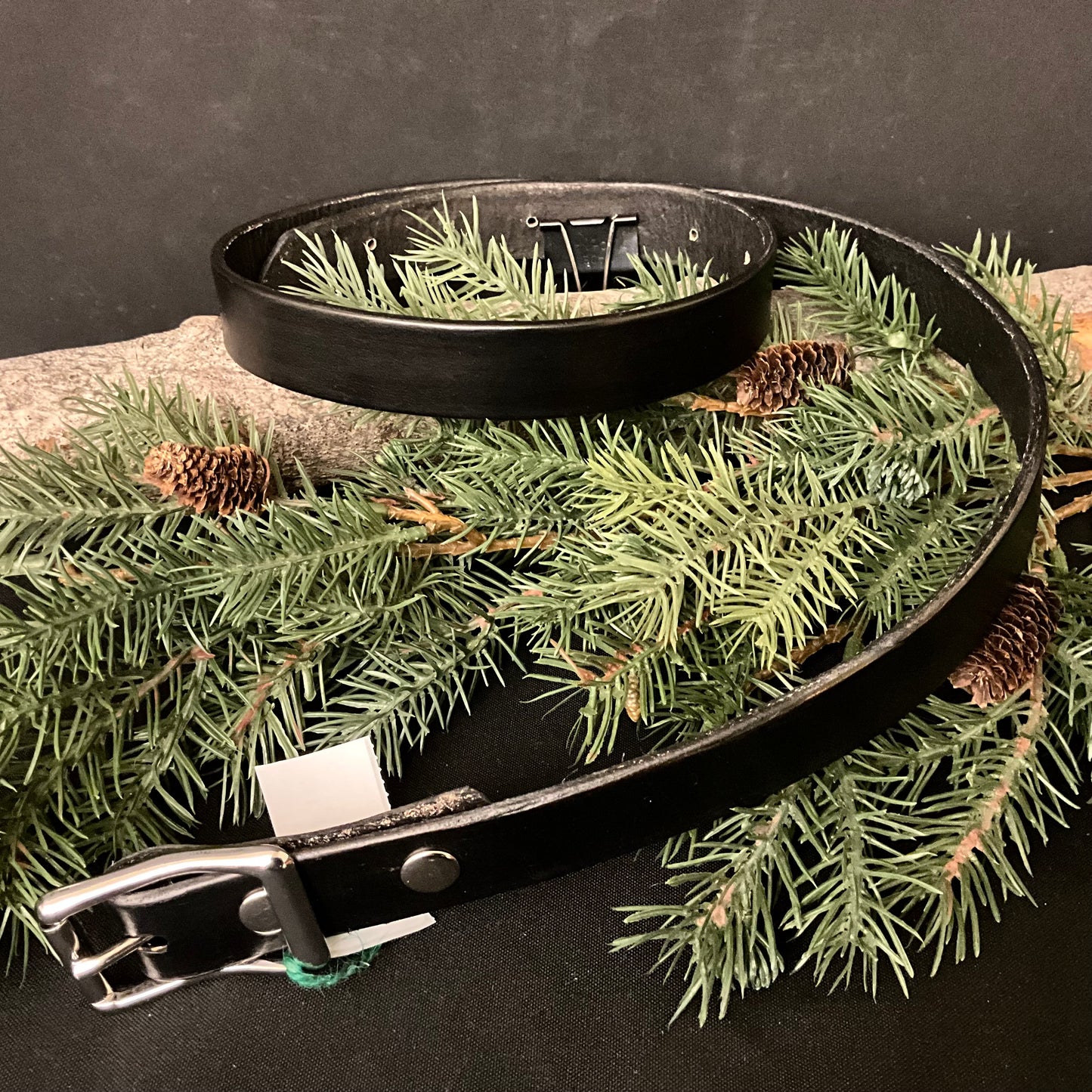 Plain Thin Black Belt 40"
