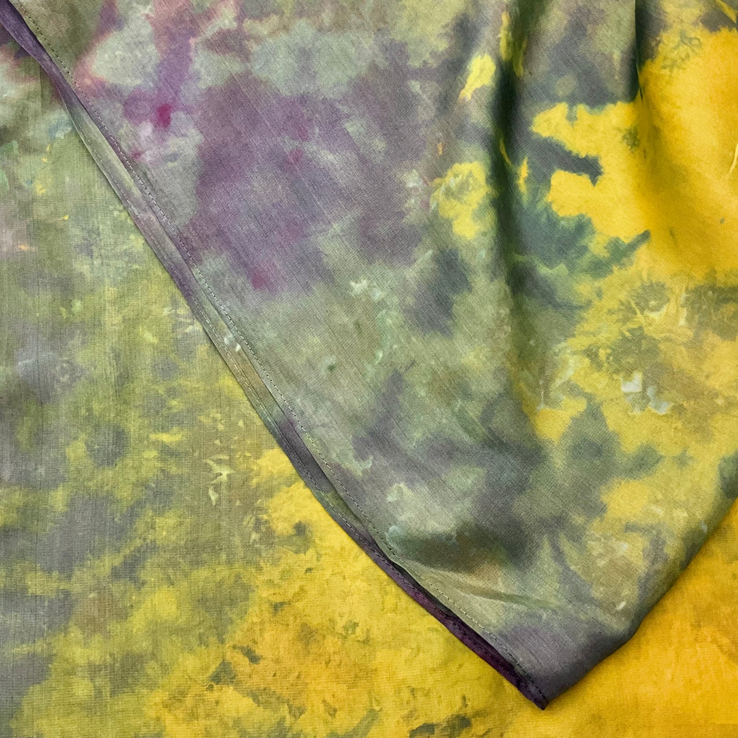 Large Ice Dyed Haboti Scarf “Lalique”
