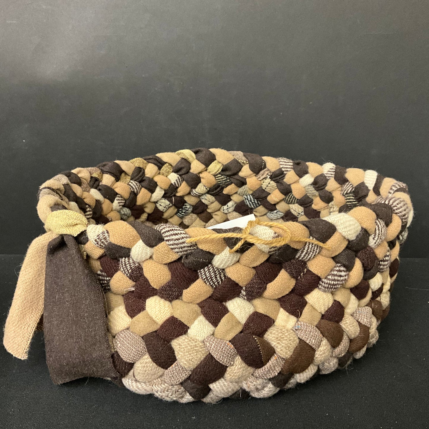 Medium Basket In Brown Mix - no handle