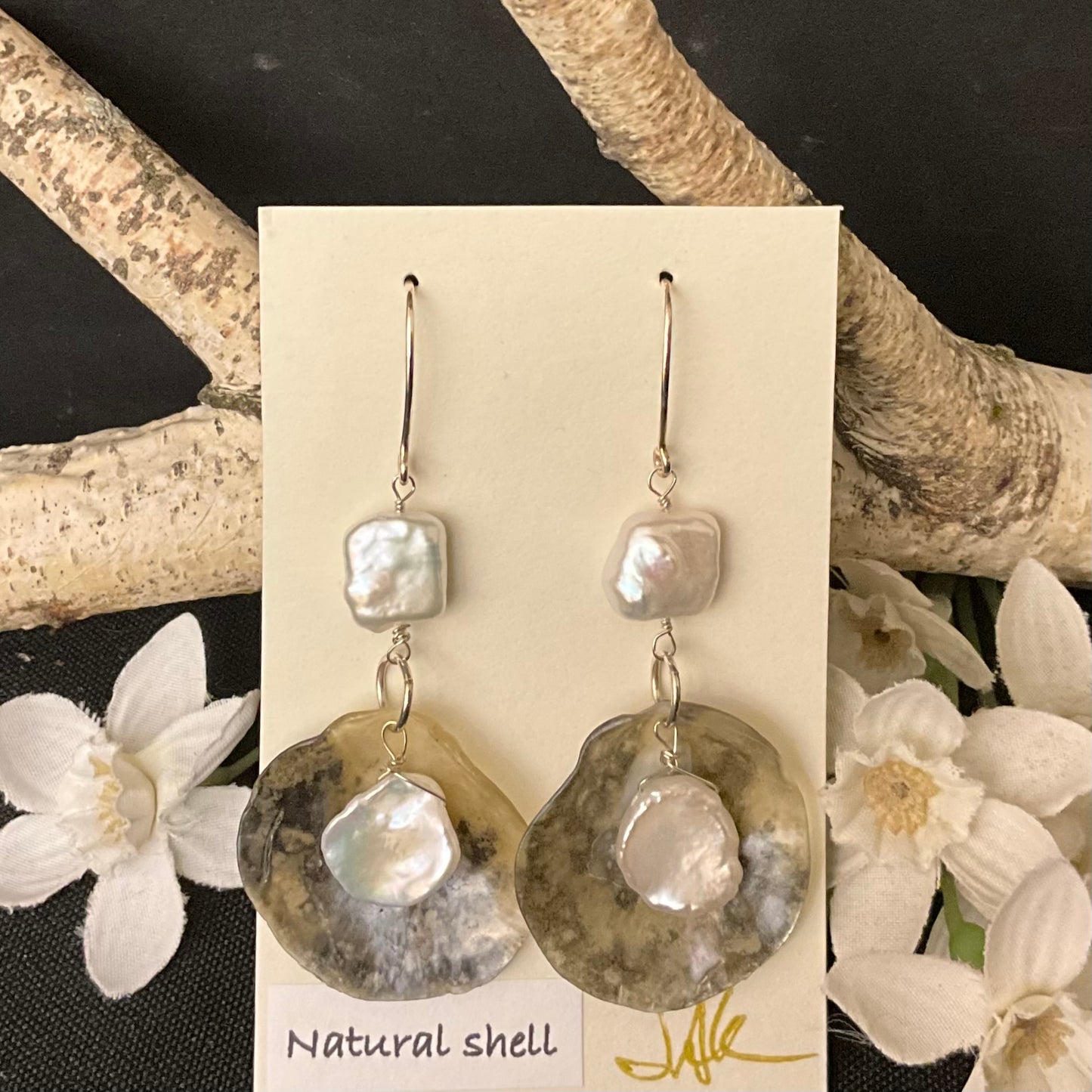 FW Pearl & Shell Earrings #275