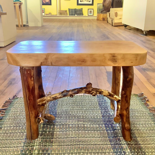 Accent Bench Cherry Top with Applewood Legs (#2409)