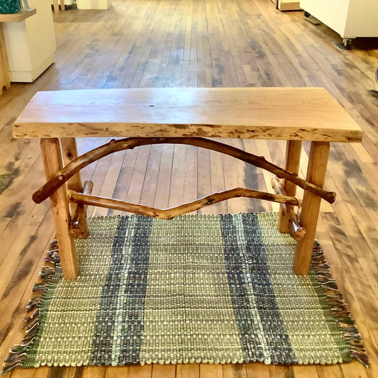Accent Table/bench Cherry Top with Applewood Legs(#2406)