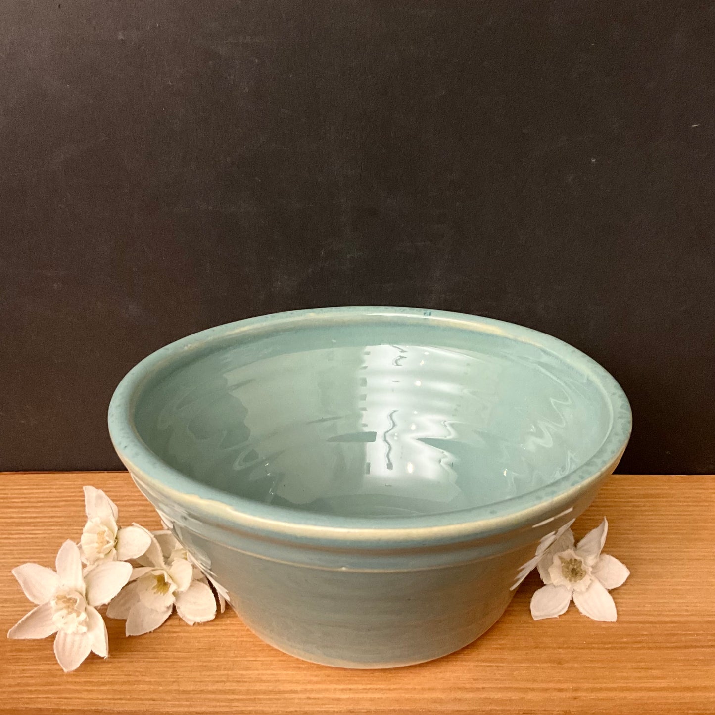 Robin's Egg Blue Ice Cream bowl-