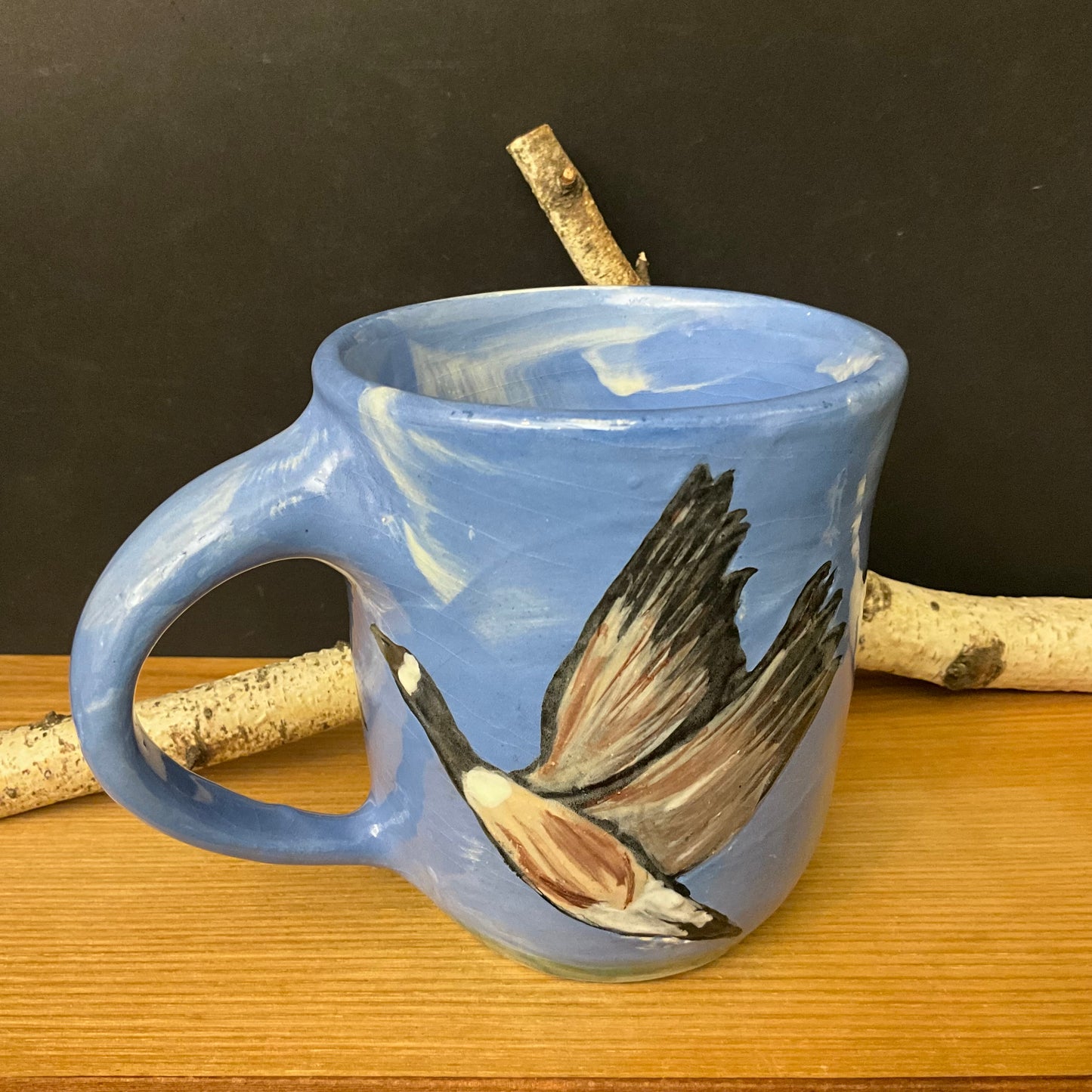 Mug with Flying Canada Geese