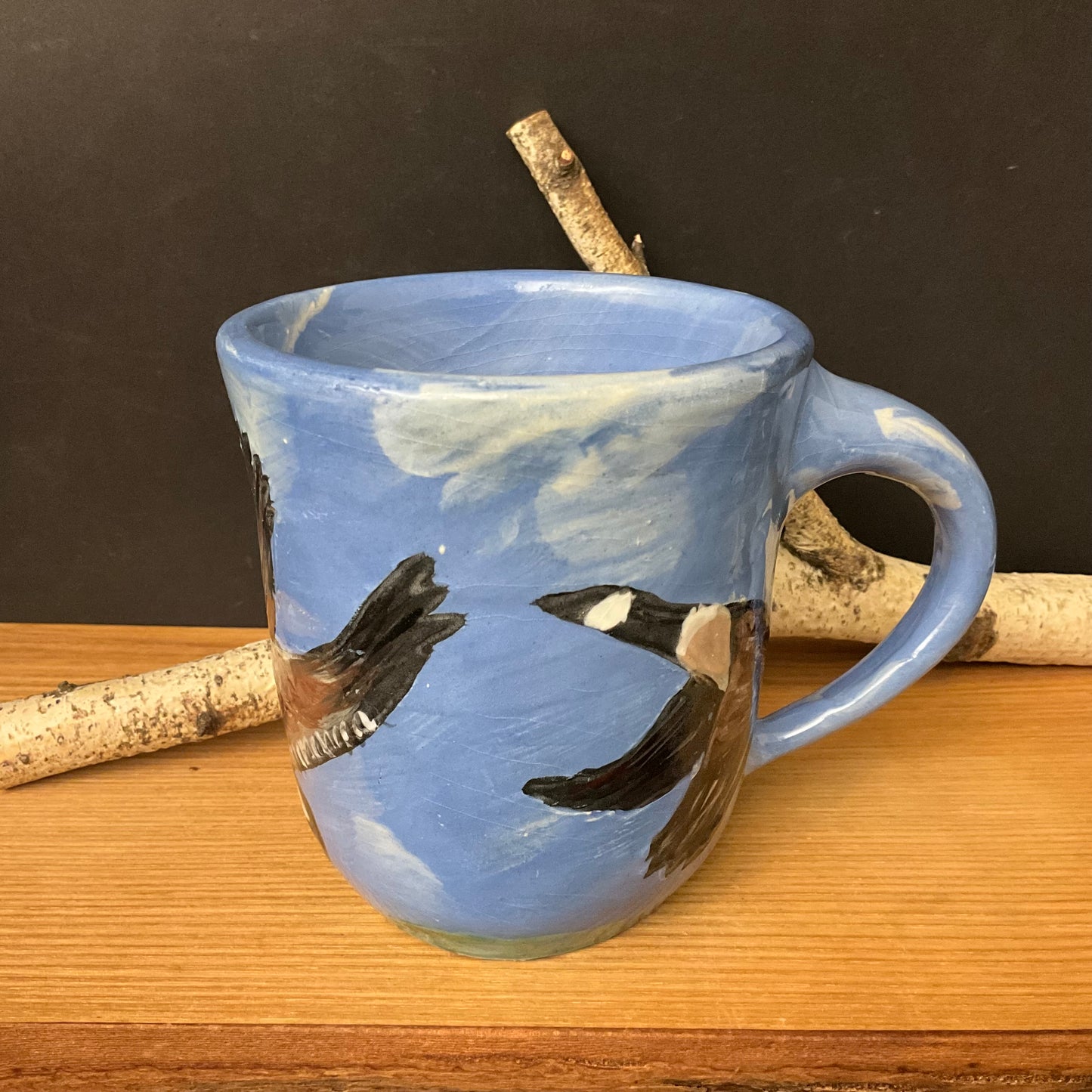 Mug with Flying Canada Geese