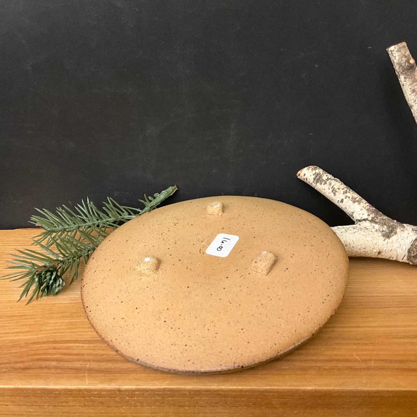 Large Textured Stoneware Trinket Dish