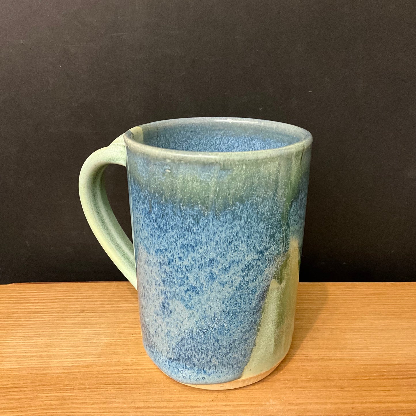 Tall Straight Mug in Pale Blue & Celadon