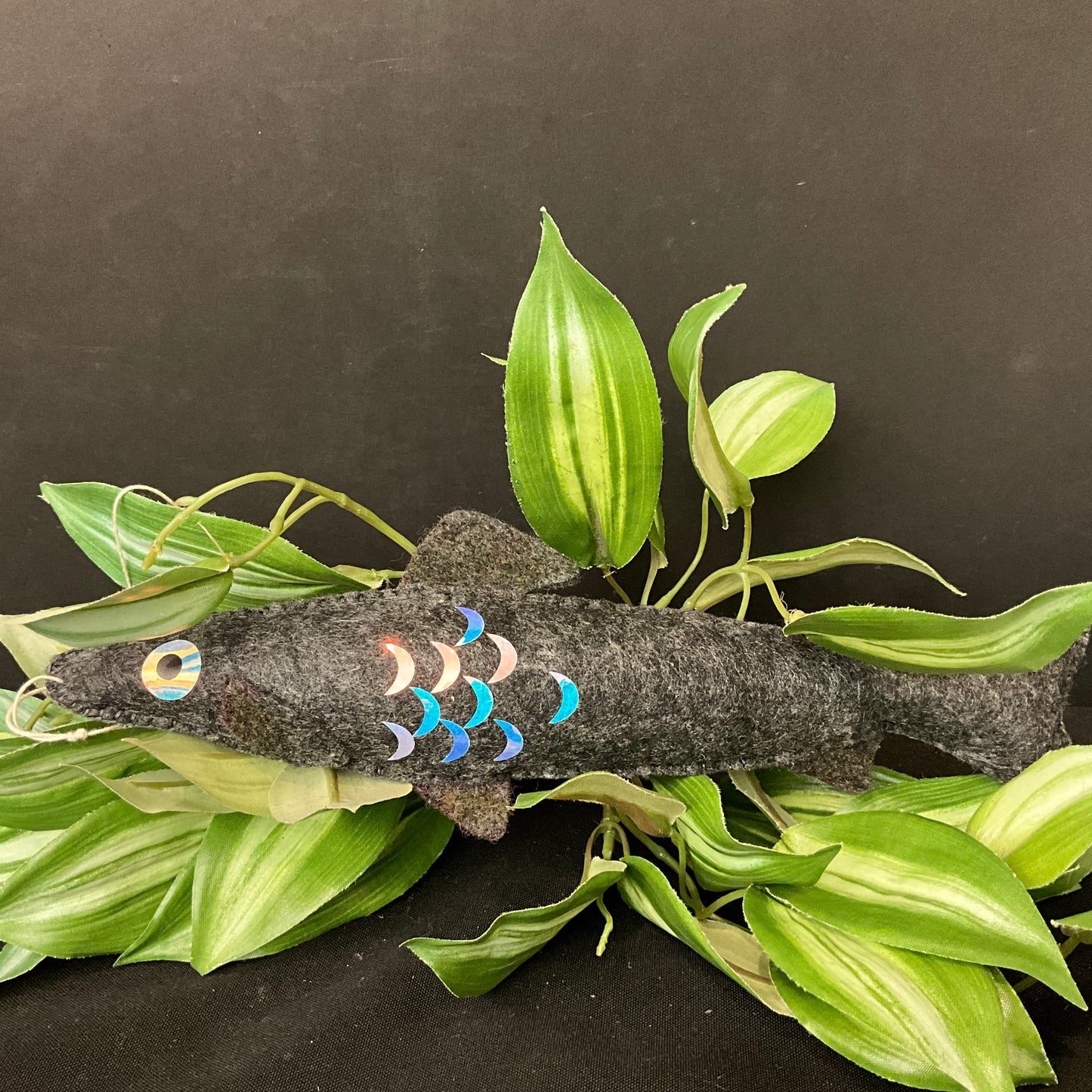 Dark Gray Fish - Handmade Stuffie