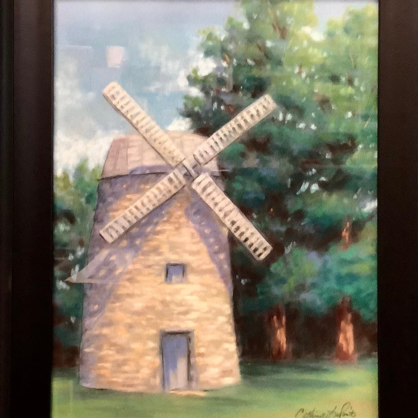 “Stone Windmill” Original Pastel