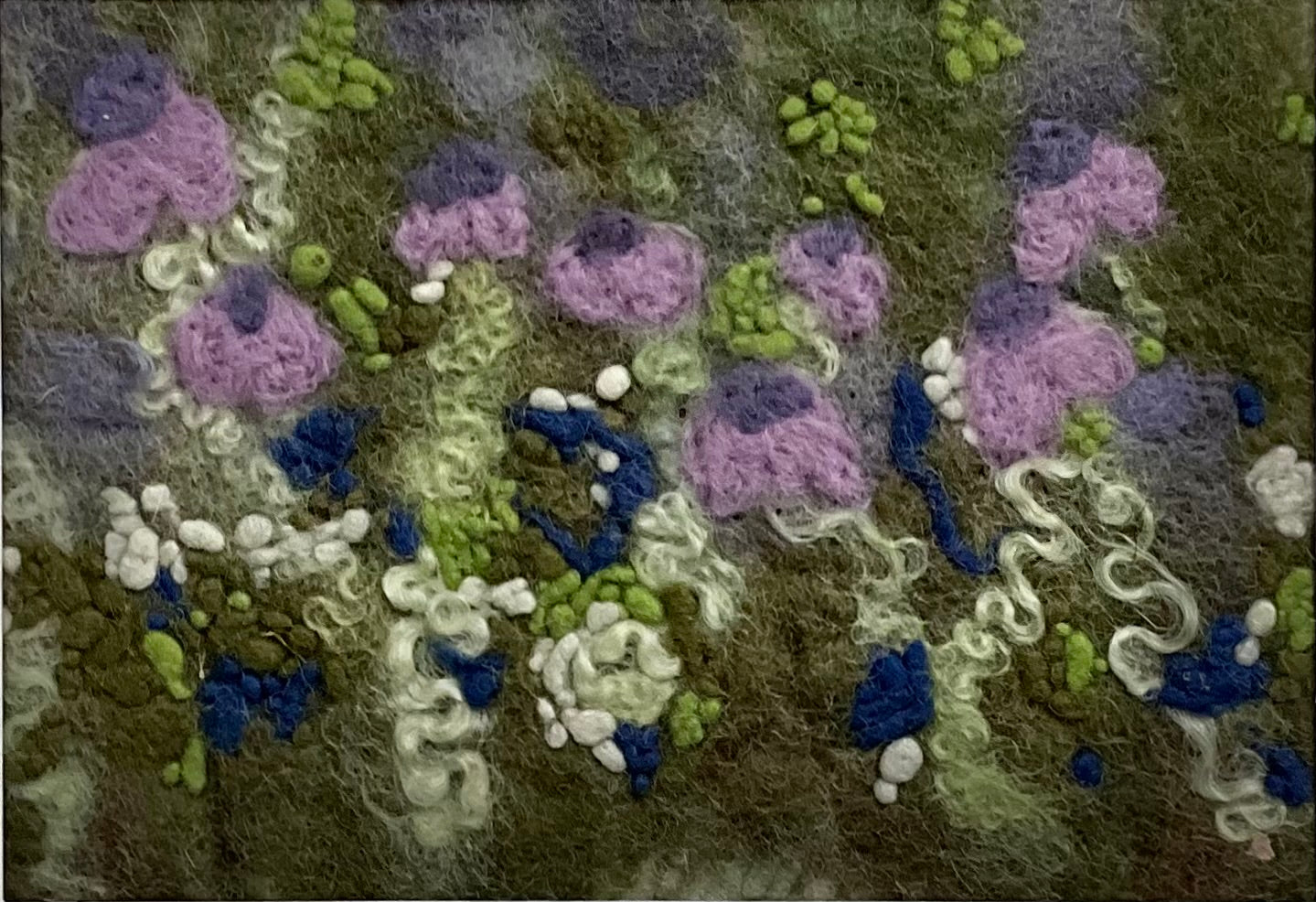 Quiet Spring - Hand Felted Framed Art