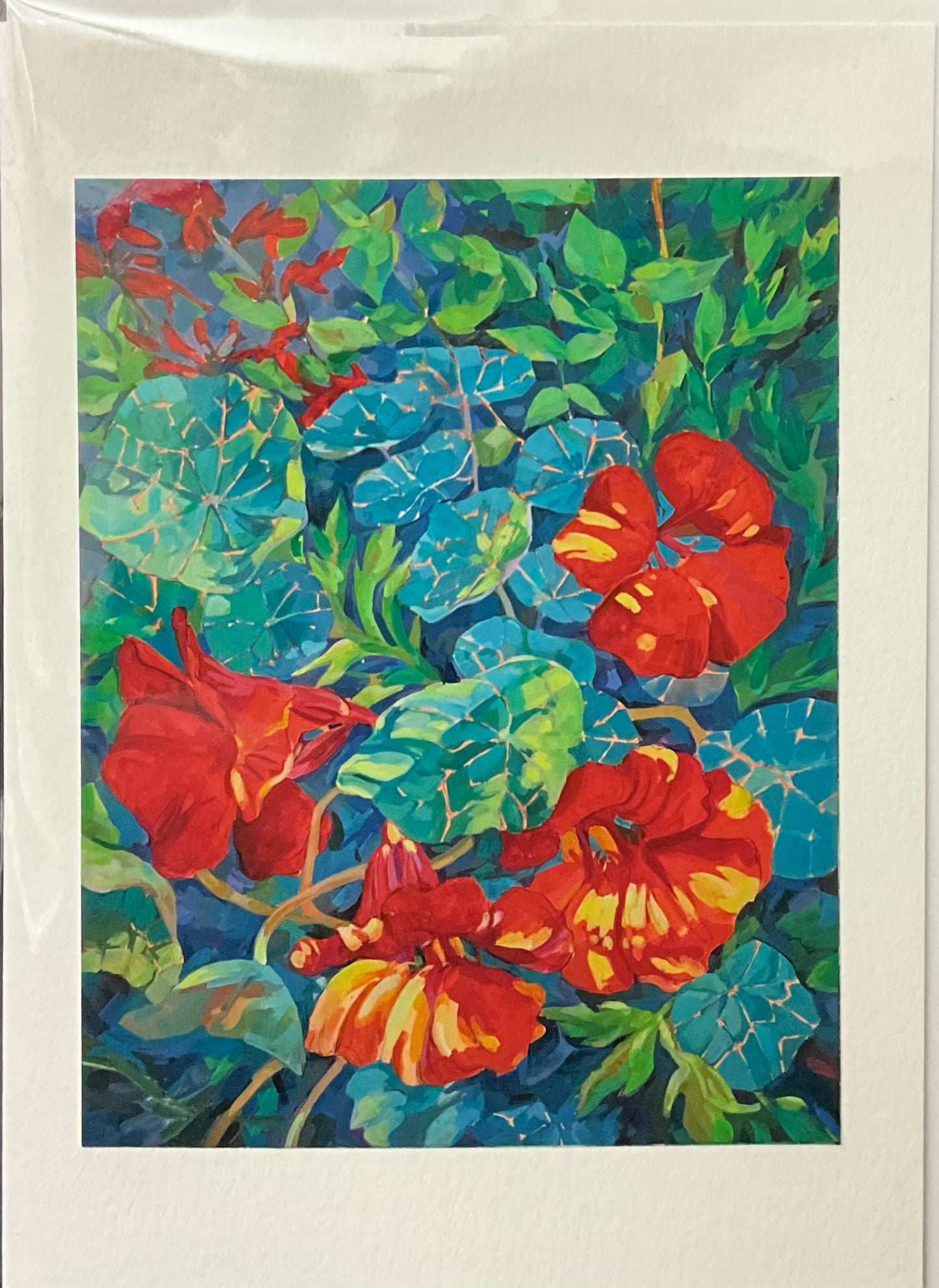 “More Nasturtiums” Note Card
