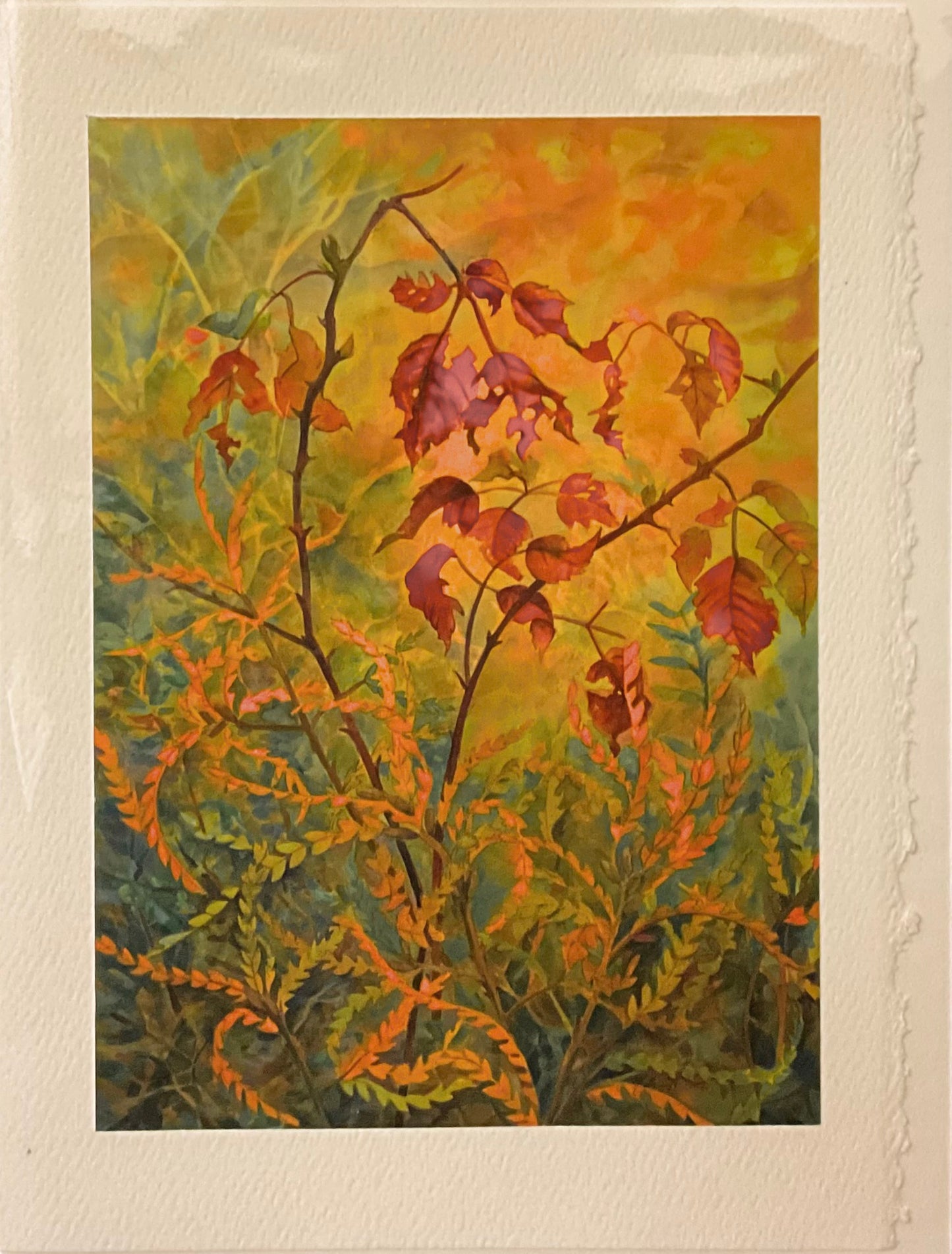 “Sweet Fern and Blackberries” Note Card