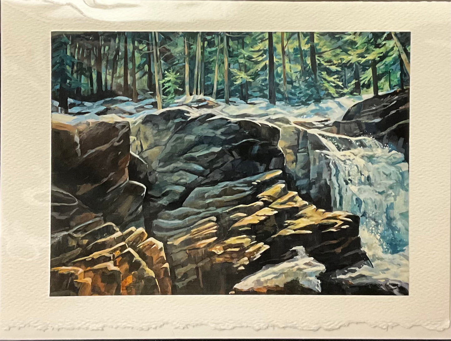 “Ice and Snow Melt, Gil’s Brook” Note Card
