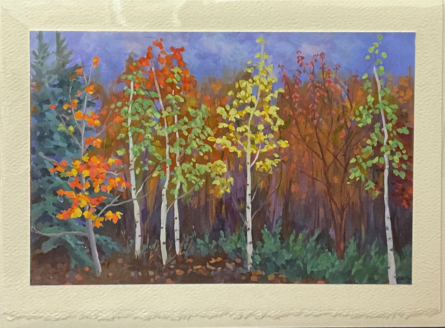 “Birches From My Window” Note Card