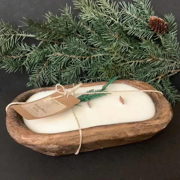 Rustic Dough Bowl Cashmere Pumpkin