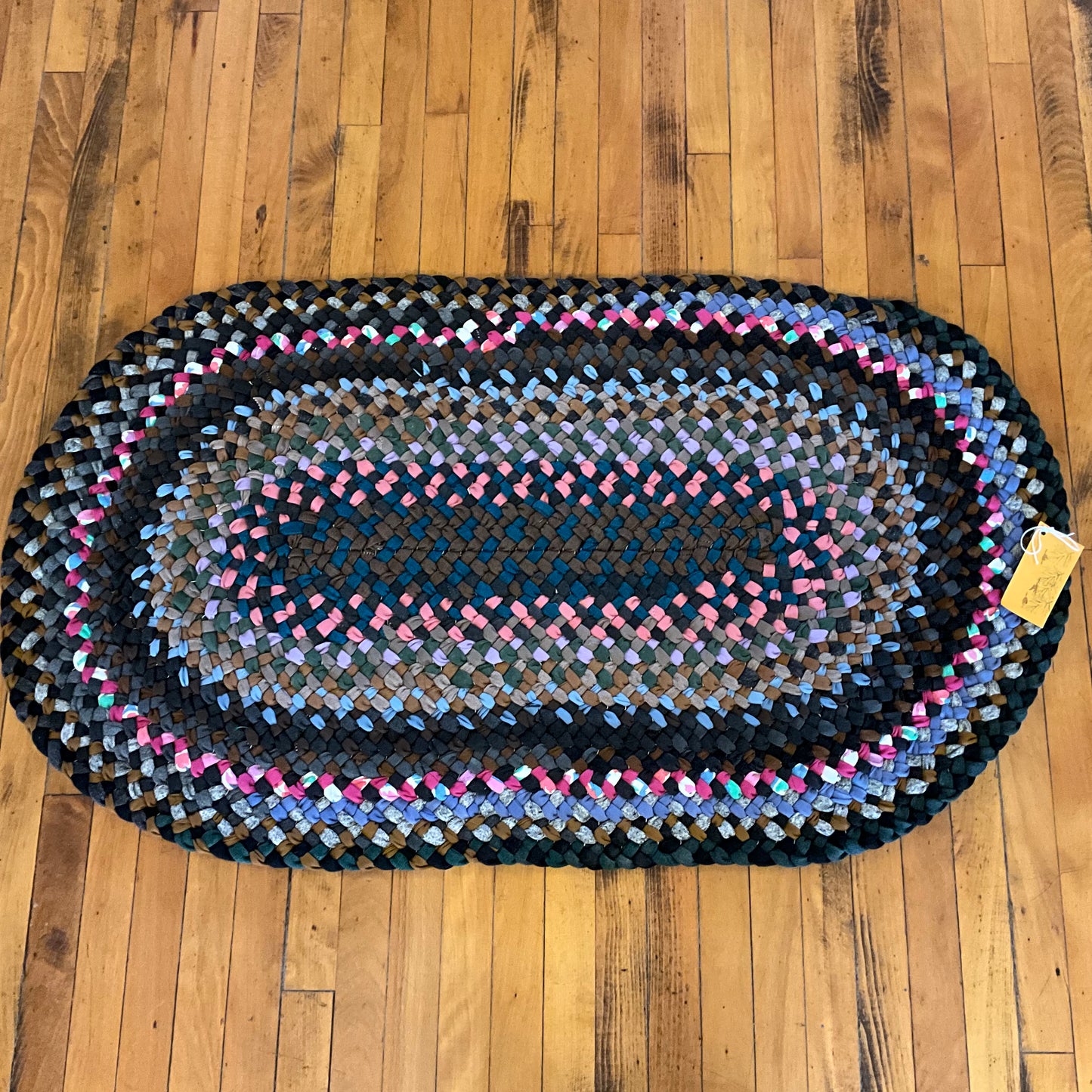 Braided Oval Rug Soft Mixed Colors