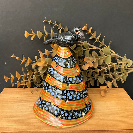 Halloween Luminary Tree with Crow