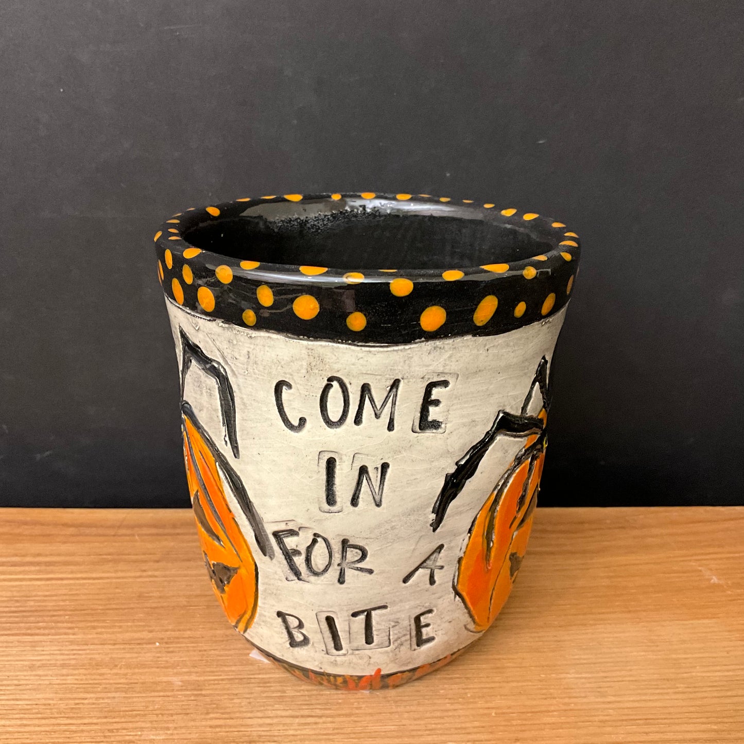 Halloween Mug Pumpkin with Spider