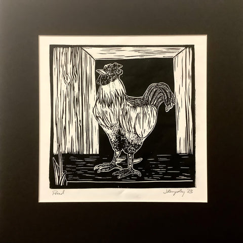 “Proud” Rubber Block Print Matted
