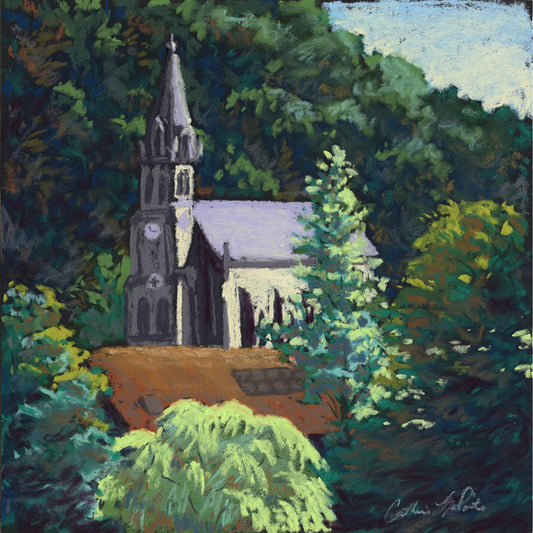“Eglise Saint Andre” Original Pastel