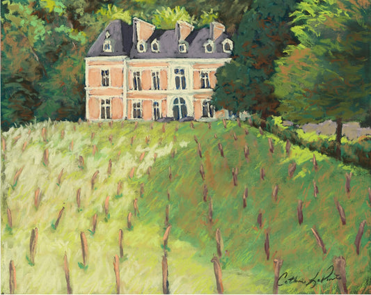 “Chateau d’Orquevaux” Original Pastel