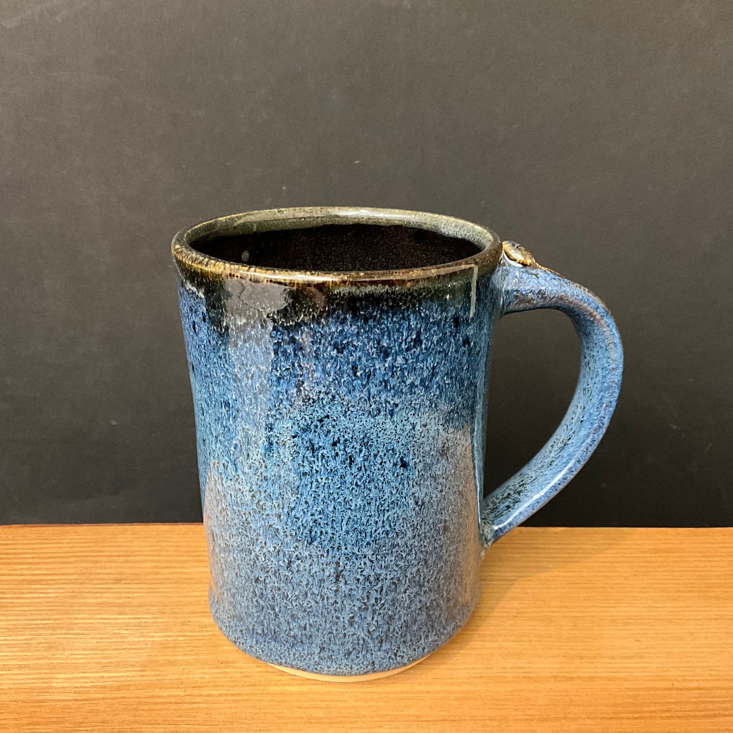 Tall Mug in Blue & Midnight Black