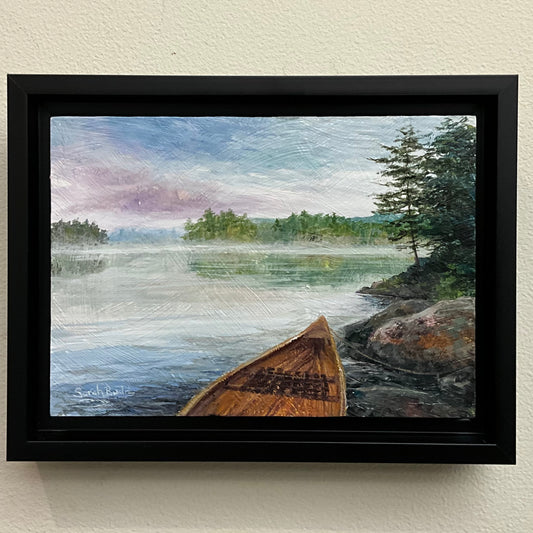 “Campsite #17 Little Tupper Lake” Original Painting