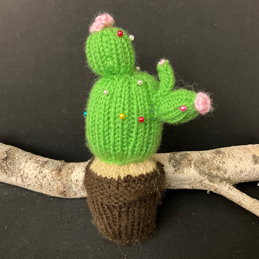 Knitted Cactus Pincushion