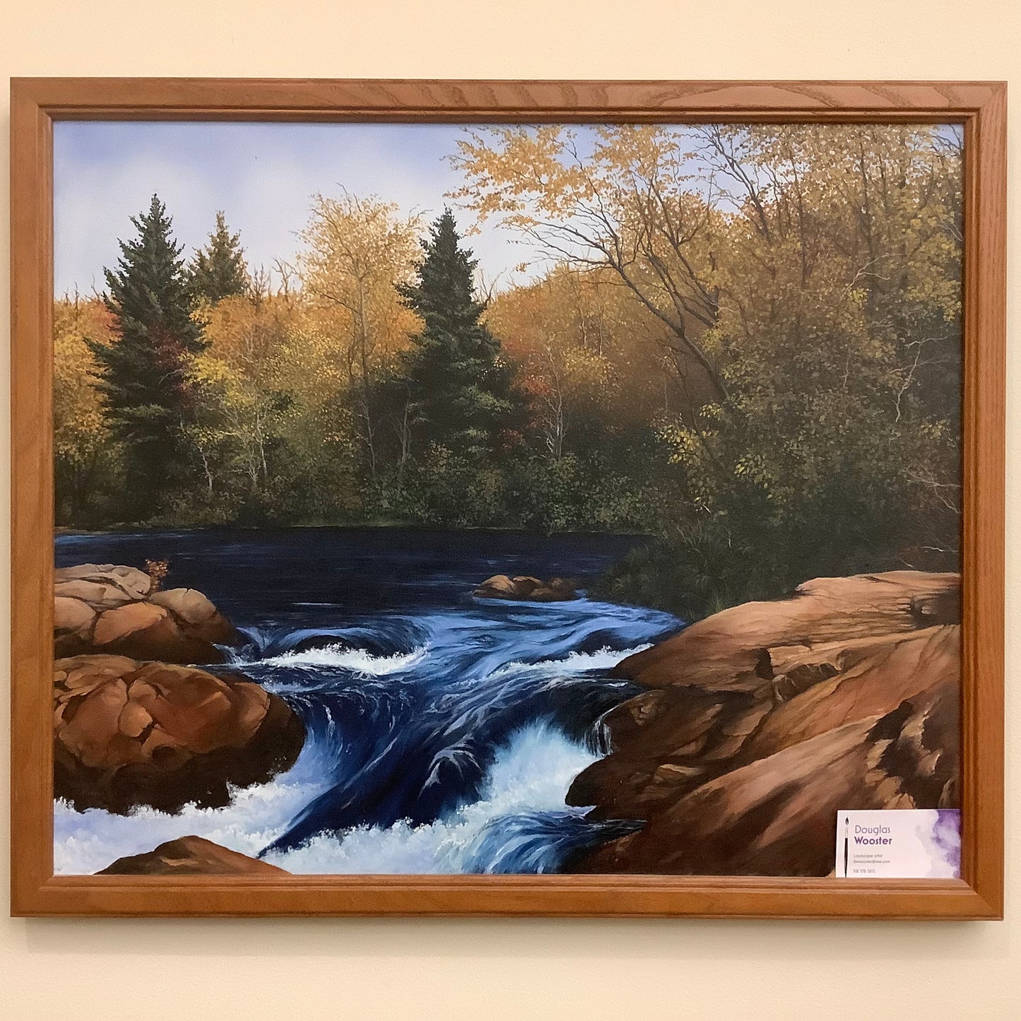 “Blue Brook", Oil on Canvas