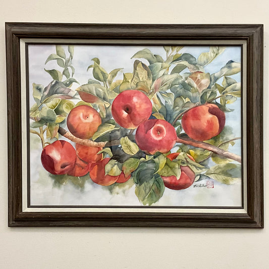 "Fall Harvest”, Framed Original Watercolor