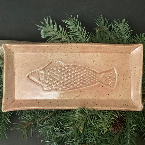 Narrow Plate/Tray with Fish Design