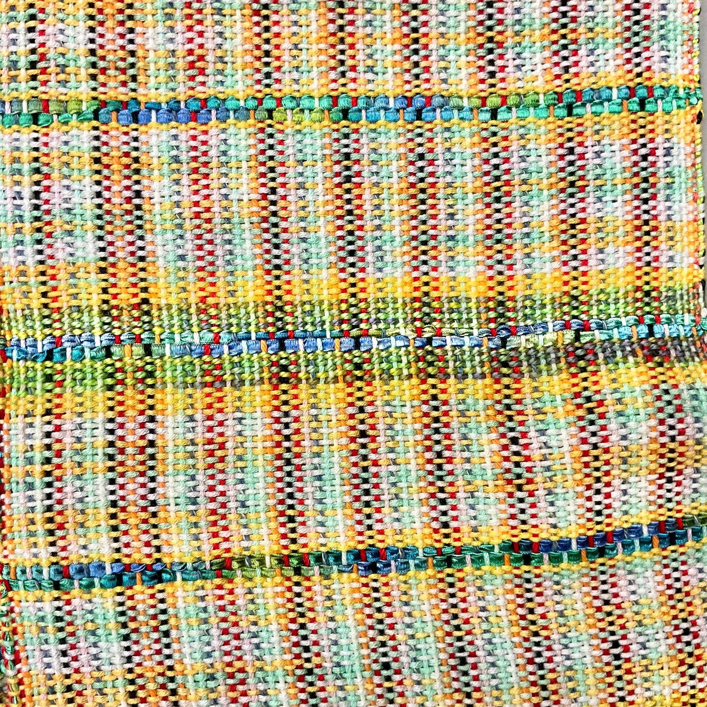 Handwoven “Ella" Scarf E168 Yellow & Lime