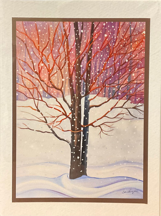 “Snowy Tree” Note Card
