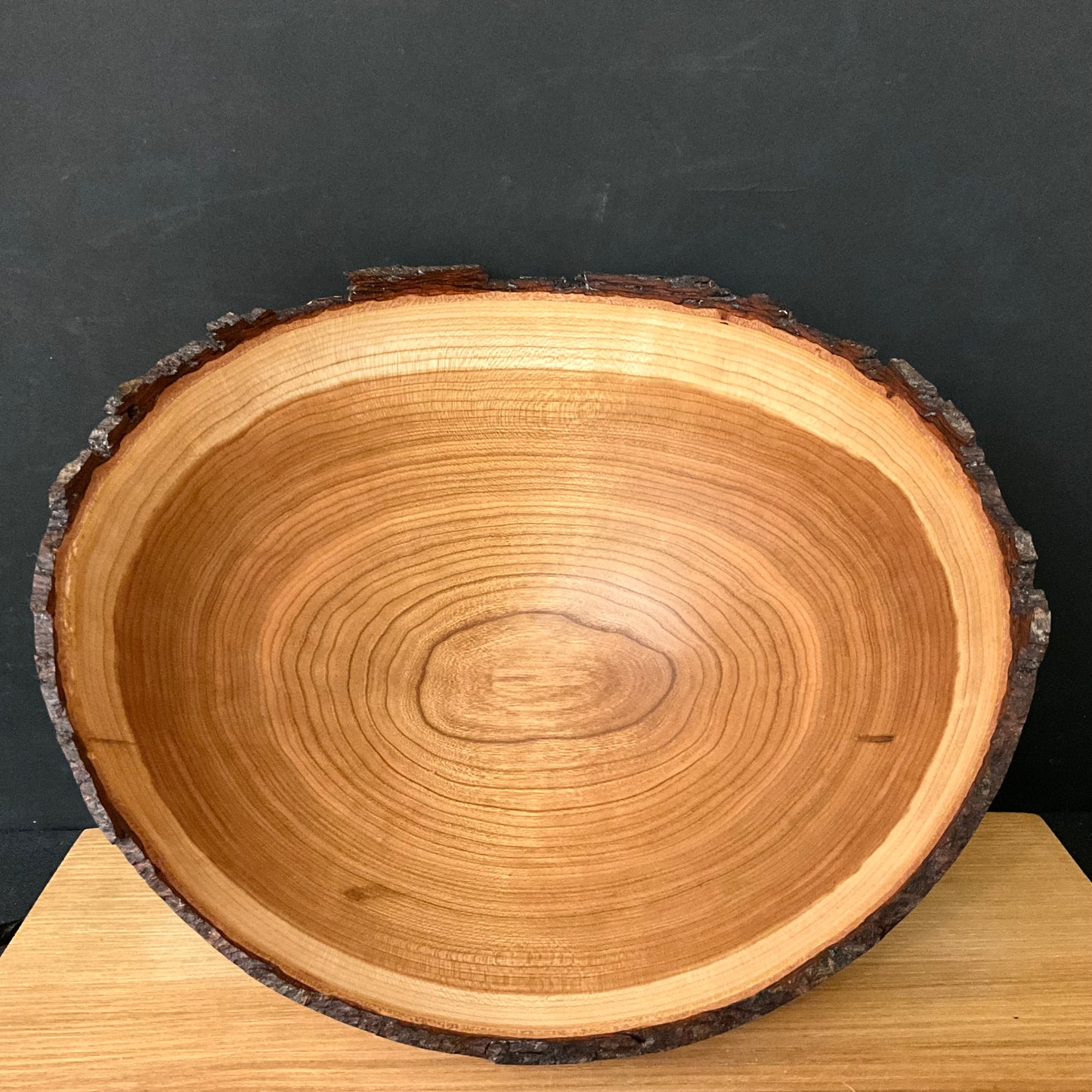 10” oval Cherry Live Edge Bowl #317