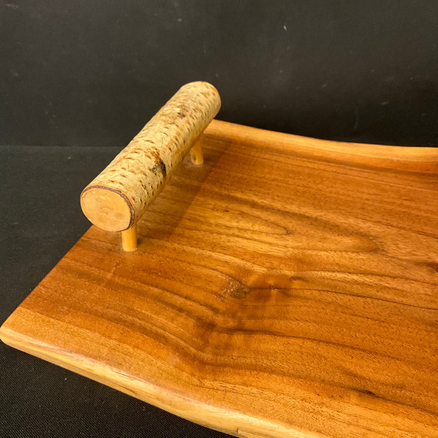 Walnut Tray with Birch Handles #2535
