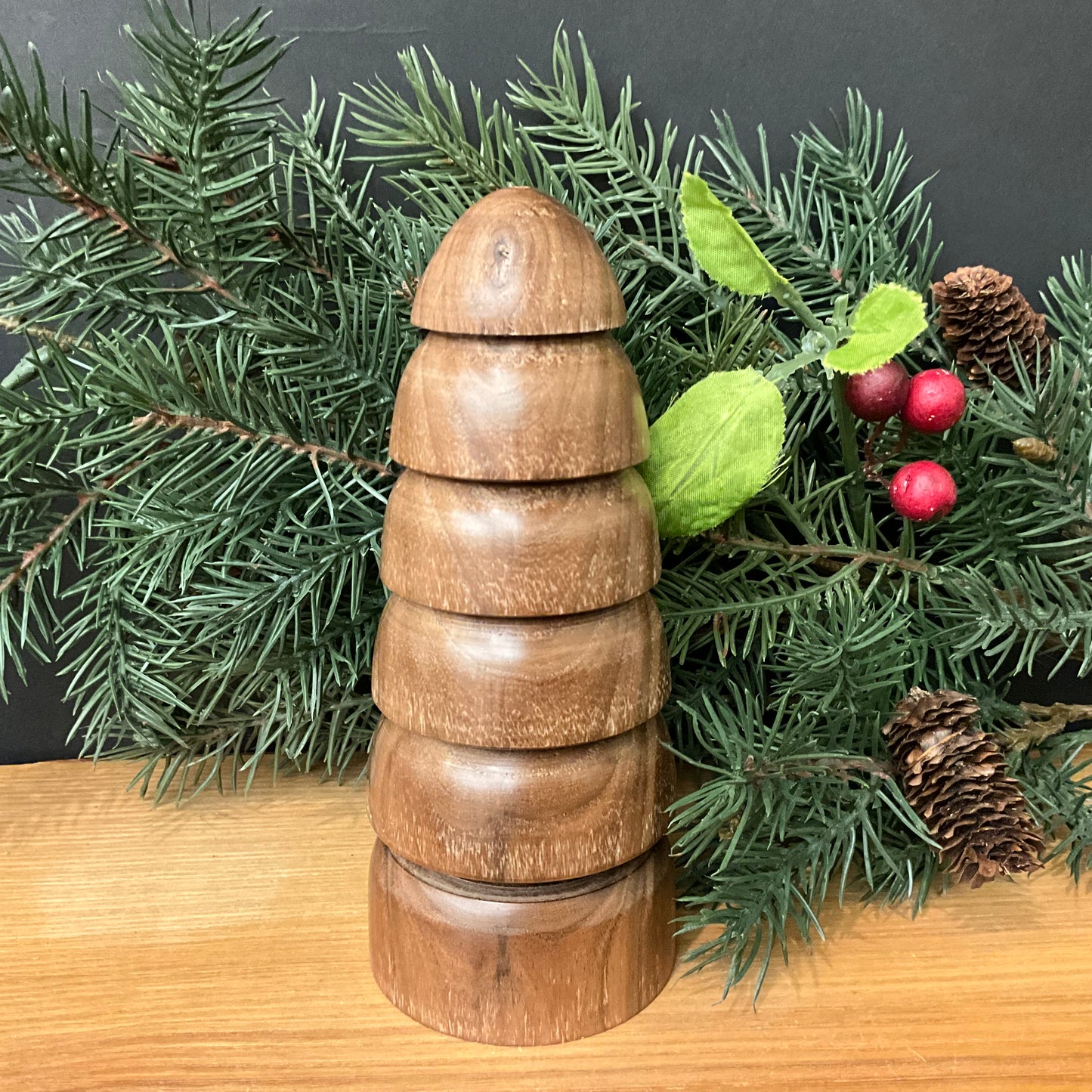 Turned Wood Tree Walnut