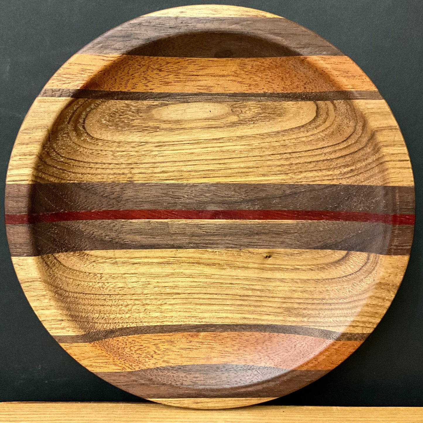 9” Platter in Walnut and Cherry